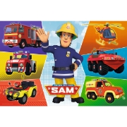 Imagine Puzzle Trefl 100 Mașinile Pompierului Sam