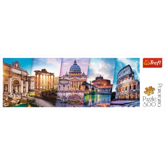 Imagine Puzzle Trefl 500 Panorama Călătorind în Italia