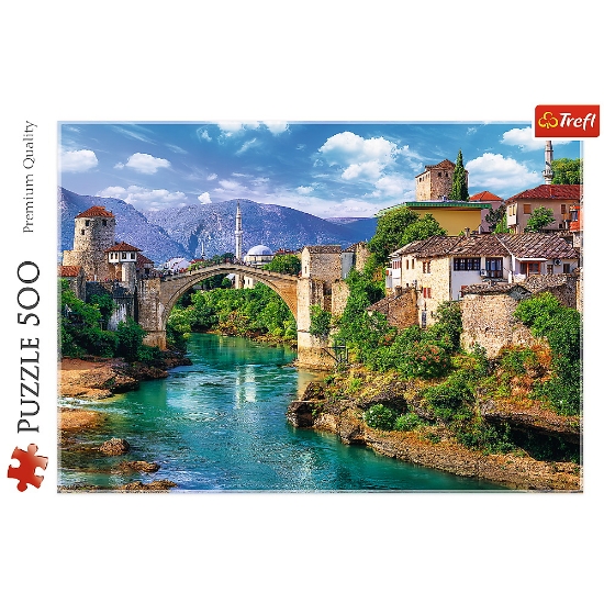 Imagine Puzzle Trefl 500 Pod Vechi Mostar Bosnia