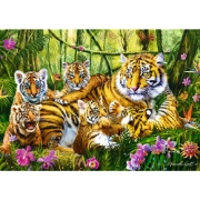 Imagine Puzzle Trefl 500 Familie de tigri