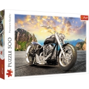 Imagine Puzzle Trefl 500 Motocicleta neagră