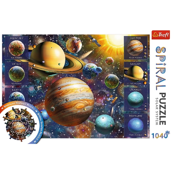 Imagine Puzzle Trefl Spiral 1040 piese Sistemul solar