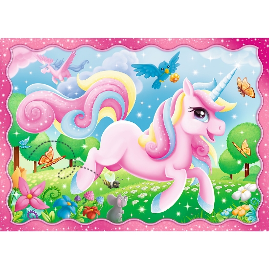 Imagine Puzzle Trefl 4in1 Patrula Unicorni și Magie