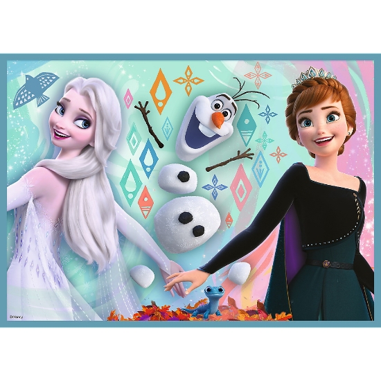 Imagine  Puzzle Trefl 4in1 Frozen 2 – Uimitoarea lume Disney