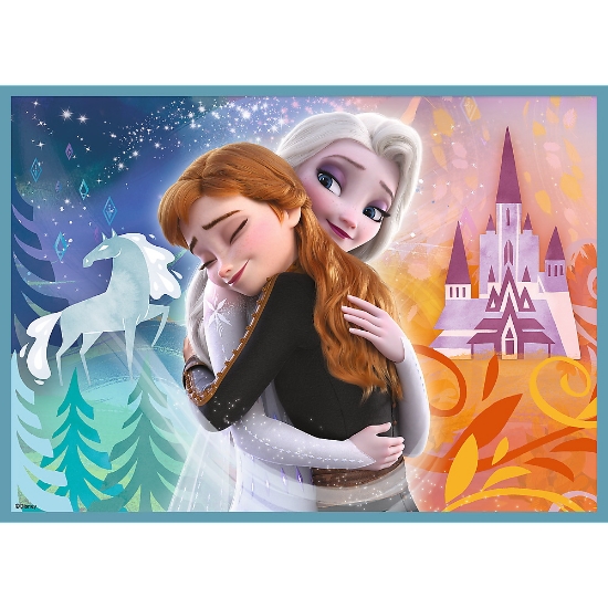 Imagine  Puzzle Trefl 4in1 Frozen 2 – Uimitoarea lume Disney