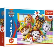 Imagine Puzzle Trefl 30 Patrula Cățelușilor Mereu la timp