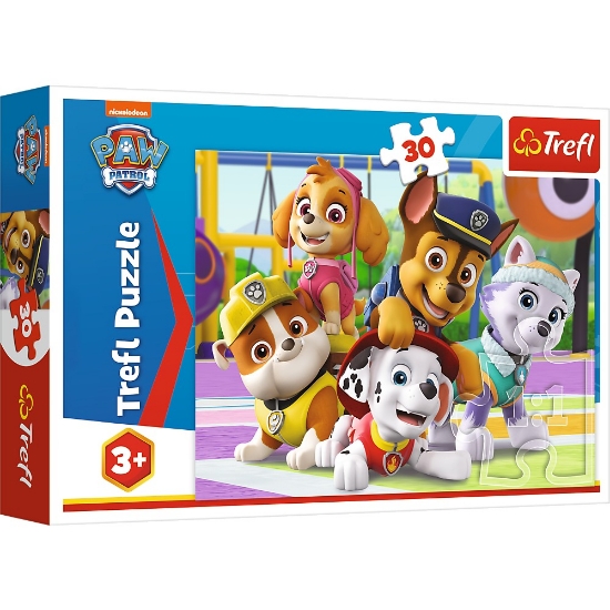 Imagine Puzzle Trefl 30 Patrula Cățelușilor Mereu la timp