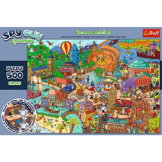 Imagine Puzzle Trefl 500 Spy Guy Obiecte pierdute în Europa