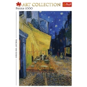 Imagine  Puzzle Trefl 1000 Art Collection Vincent van Gogh – Terasa cafenea noaptea