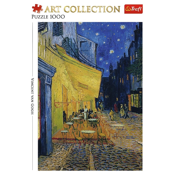 Imagine  Puzzle Trefl 1000 Art Collection Vincent van Gogh – Terasa cafenea noaptea