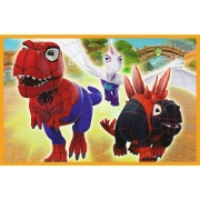 Imagine Puzzle Trefl 2x24 Spidey and His Amazing Friends – Dino-Webs Spidey și dinozaurii