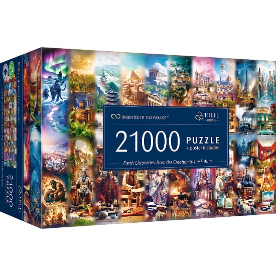 Imagine Puzzle Trefl UFT 21000 Cronici pământești – De la creație la viitor