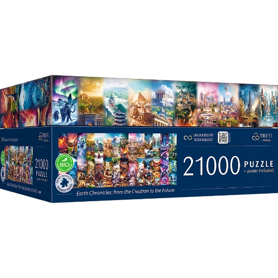 Imagine Puzzle Trefl UFT 21000 Cronici pământești – De la creație la viitor