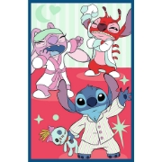 Imagine Puzzle Trefl 3x80 Stitch Lumea lui Stitch