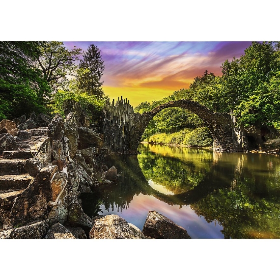 Imagine Puzzle Trefl 1000 Premium Plus Photo Odyssey Podul Rakotz din Kromlau Germania