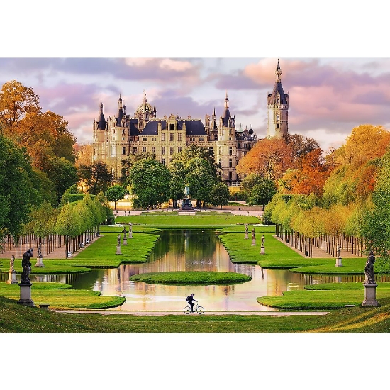 Imagine Puzzle Trefl 1000 Premium Plus Photo Odyssey Castelul Schwerin Germania