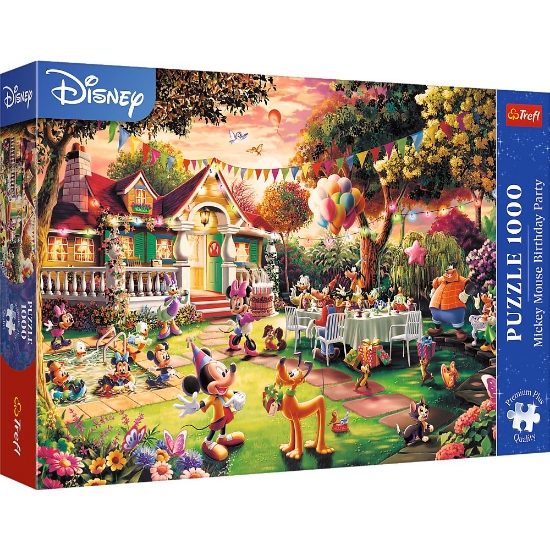 Imagine Puzzle Trefl 1000 Premium Plus Disney Mickey Mouse Petrecere Zi de Naștere