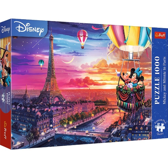 Imagine Puzzle Trefl 1000 Premium Plus Disney Mickey și Minnie în Paris