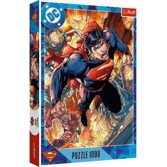 Imagine  Puzzle Trefl 1000 Superman în acțiune