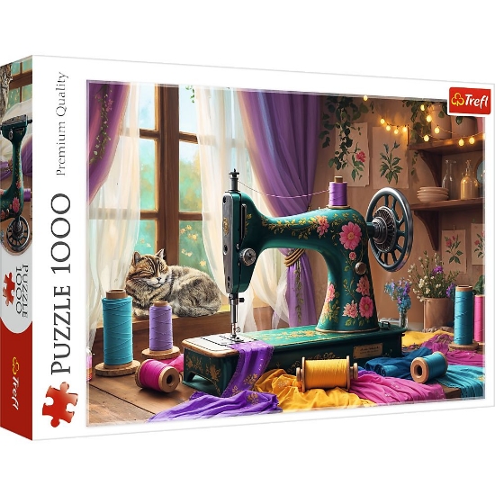 Imagine  Puzzle Trefl 1000 Atelierul de cusut