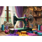 Imagine  Puzzle Trefl 1000 Atelierul de cusut