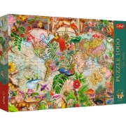 Imagine Puzzle Trefl 1000 Premium Plus Tea Time Harta Antică a Lumii