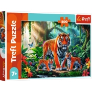 Imagine Puzzle Trefl 200 Obiceiurile tigrului