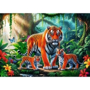 Imagine Puzzle Trefl 200 Obiceiurile tigrului