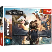 Imagine Puzzle Trefl 200 Cum să îți dresezi dragonul Toothless și prietenii
