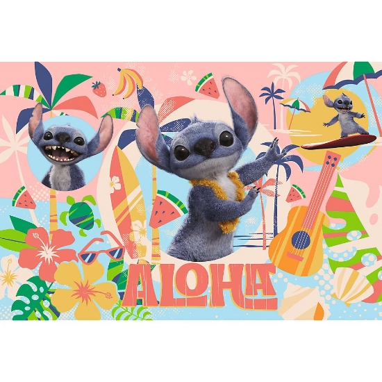 Imagine Puzzle Trefl 100 Disney Stitch și prietenii în acțiune