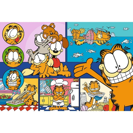Imagine Puzzle Trefl 100 Leneșul Garfield