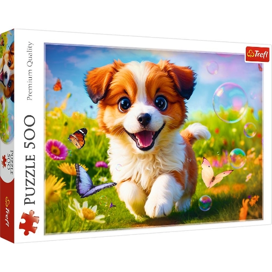 Imagine  Puzzle Trefl 500 Cățelul fericit