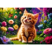 Imagine Puzzle Trefl 500 Pisicuța drăguță