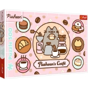 Imagine Puzzle Trefl 500 Pusheen la cafenea
