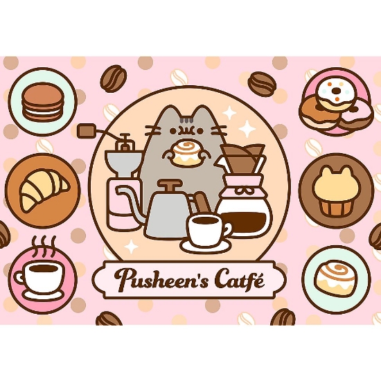 Imagine Puzzle Trefl 500 Pusheen la cafenea