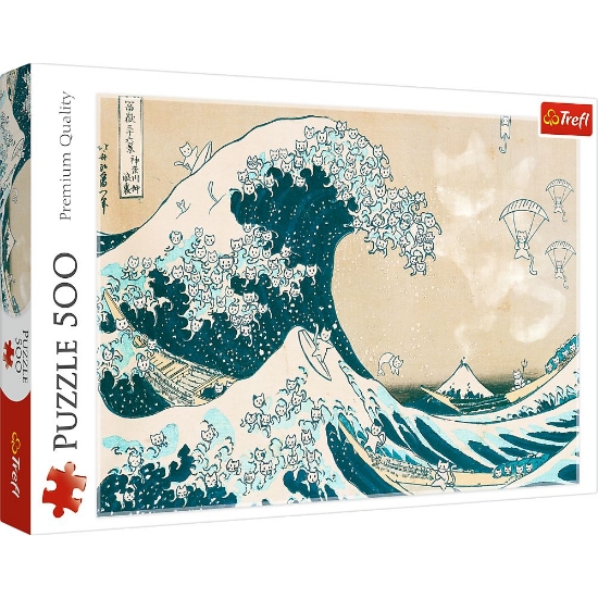 Imagine  Puzzle Trefl 500 Marele Val al Pisicii