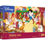 Imagine Puzzle Trefl 160 Disney Alba ca Zăpada și cei 7 pitici