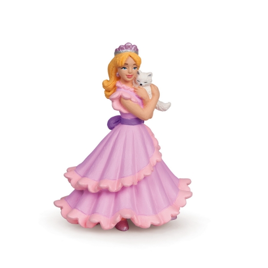 Imagine PAPO FIGURINA PRINTESA CU PISICA