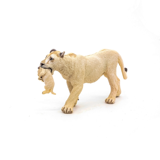 Imagine PAPO FIGURINA LEOAICA ALBA CU PUI