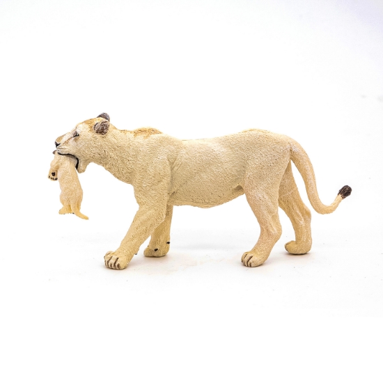 Imagine PAPO FIGURINA LEOAICA ALBA CU PUI