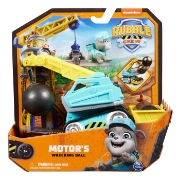 Imagine Patrula Căţeluşilor Rubble and Crew Motor şi tractorul cu bila de demolare