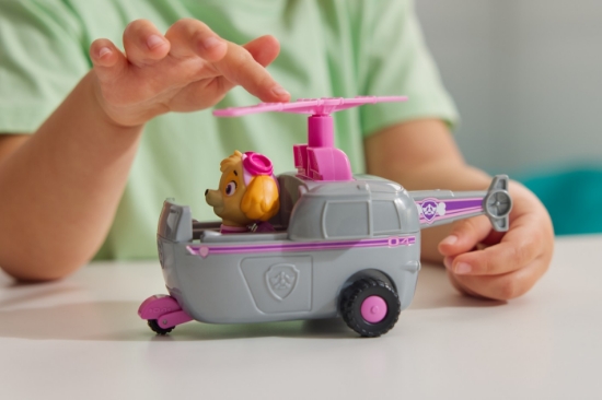 Imagine Patrula Cățelușilor set vehicul de bază elicopter și figurină Skye
