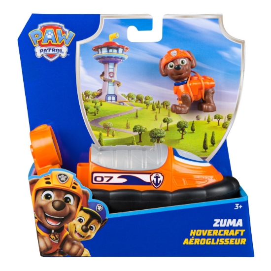 Imagine Patrula Cățelușilor set vehicul de bază hovercraft și figurină Zuma