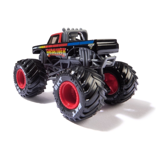 Imagine Monster Jam mașinuța metalică Excaliber scara 1 la 64