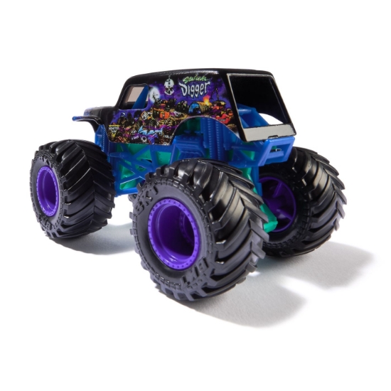 Imagine Monster Jam mașinuță metalică Son-Uva Digger scara 1 la 64