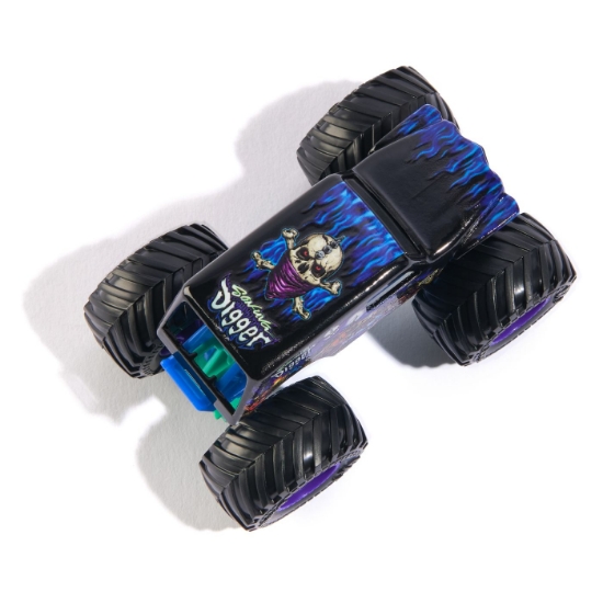 Imagine Monster Jam mașinuță metalică Son-Uva Digger scara 1 la 64