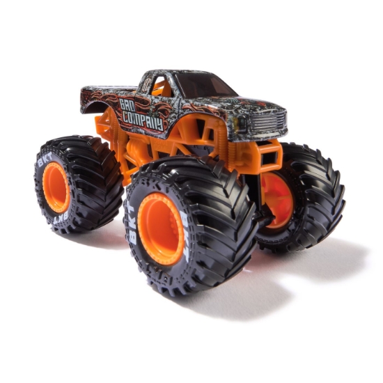 Imagine Monster Jam mașinuța metalică Bad Company scara 1 la 64