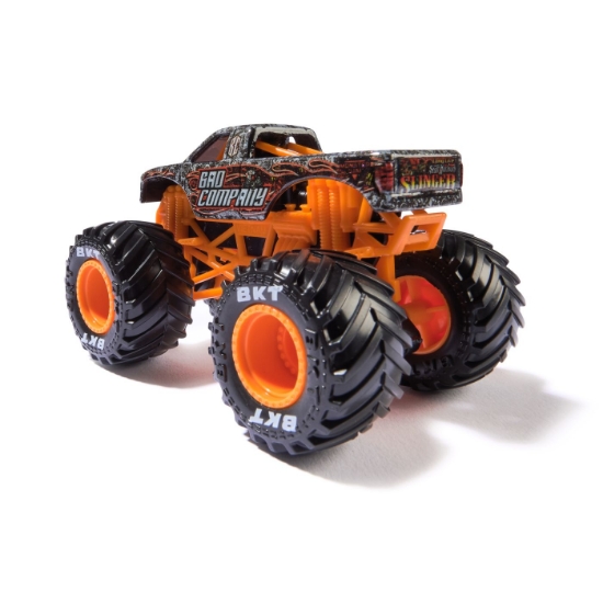 Imagine Monster Jam mașinuța metalică Bad Company scara 1 la 64