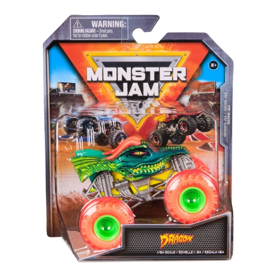Imagine Monster Jam mașinuța metalică Dragon scara 1 la 64