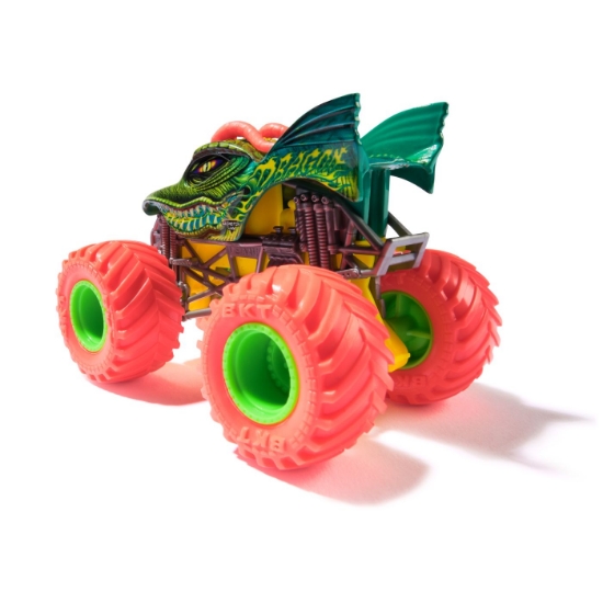 Imagine Monster Jam mașinuța metalică Dragon scara 1 la 64